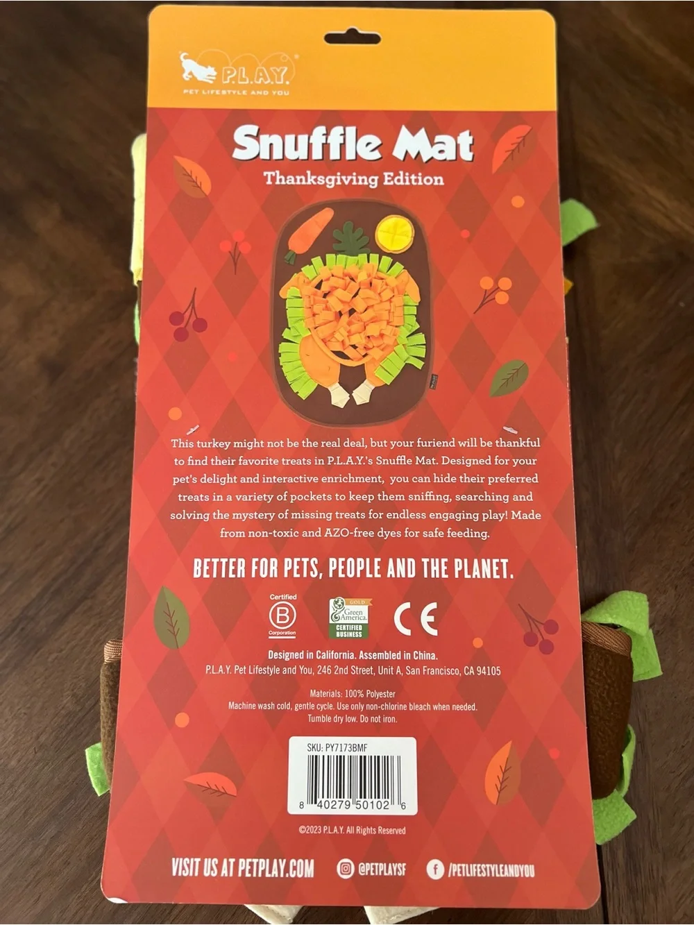 P.L.A.Y. Thanksgiving Edition Snuffle Mat